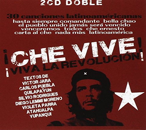 Red album cover with Che Guevara image and white star, featuring artist names and song titles.