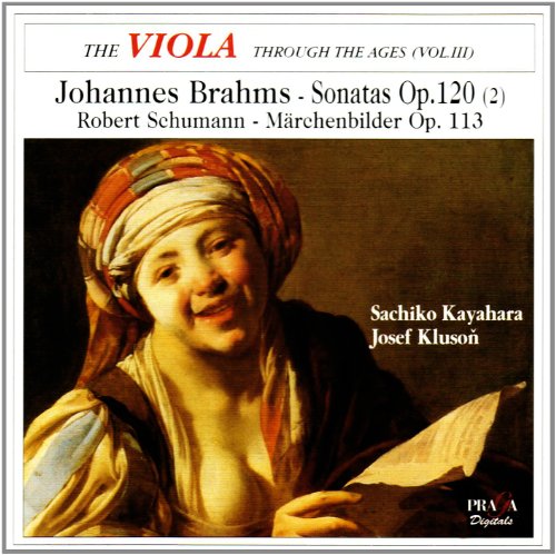 CD cover featuring a painting of a woman with sheet music.