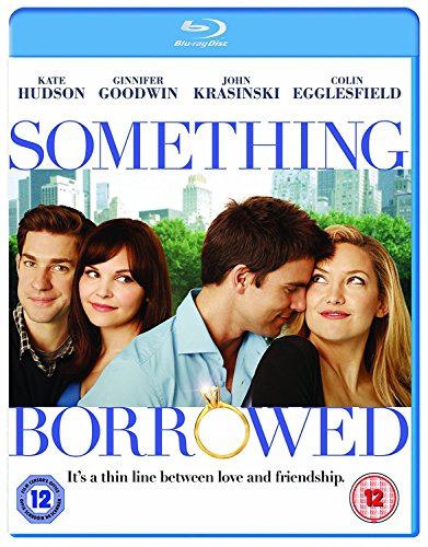 Something Borrowed" Blu-ray cover with Kate Hudson, John Krasinski, and others.