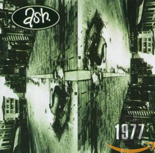CD cover for Ash’s 1977 album, featuring distorted city imagery.