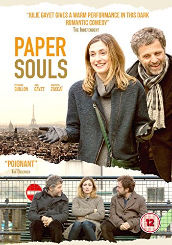 DVD cover for "Paper Souls" featuring a couple and three people on a bench.