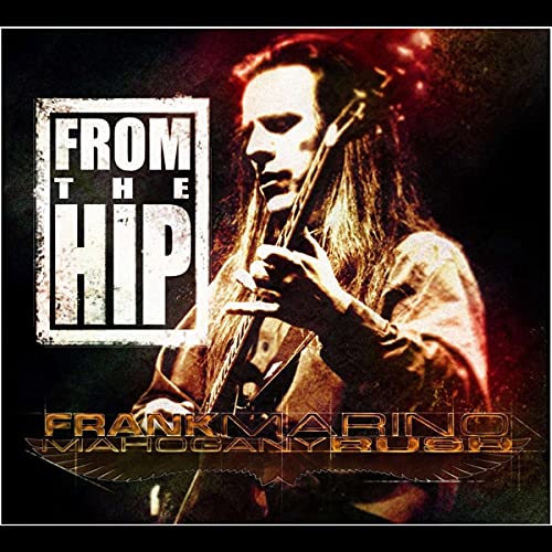CD cover: Frank Marino playing guitar, red and black textured background.