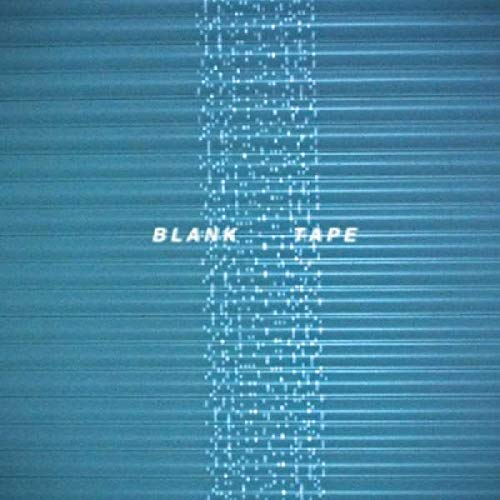 Blue CD cover with the text "BLANK TAPE" and static-like pattern.