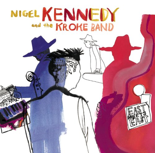 CD cover with stylized illustration of musicians playing instruments.