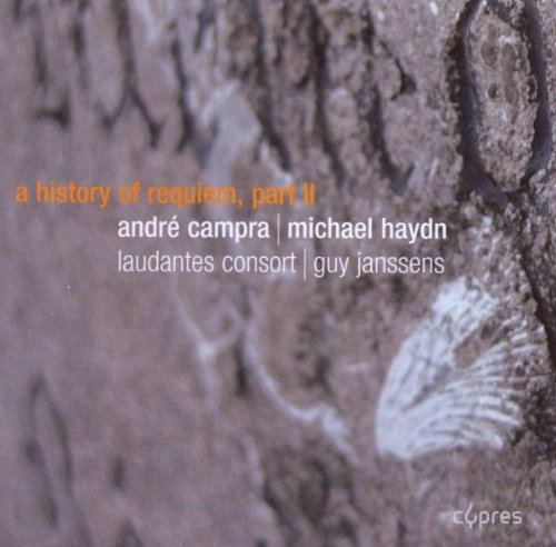 A CD cover with a gray, textured background and white and orange text.