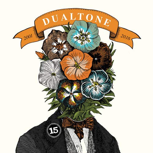 Record album cover: floral head on a suited figure, "Dualtone" banner.