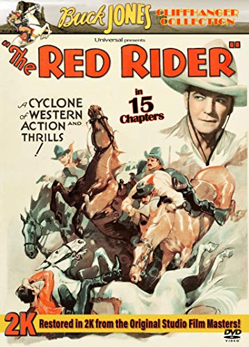 "The Red Rider" DVD cover, featuring Buck Jones on horseback in a western scene.