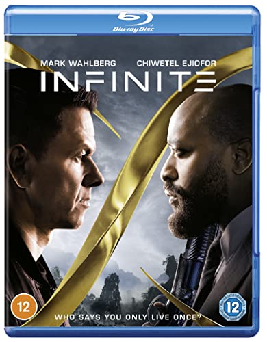 Blu-ray cover for "Infinite" featuring Mark Wahlberg and Chiwetel Ejiofor.