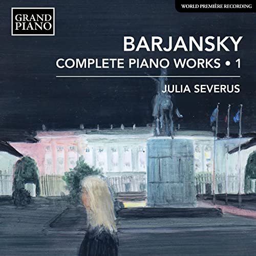CD cover for Adolf Barjansky’s Complete Piano Works, Vol. 1, with artwork.