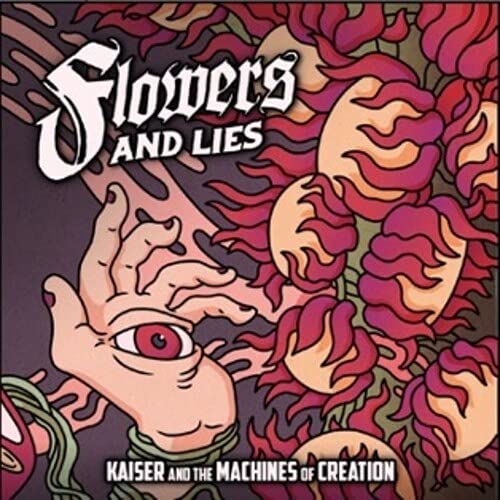 CD cover: stylized hand, eye, and red floral design with text.