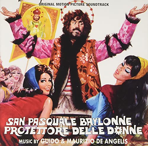 CD cover: colorful illustration of a man with women, religious imagery.