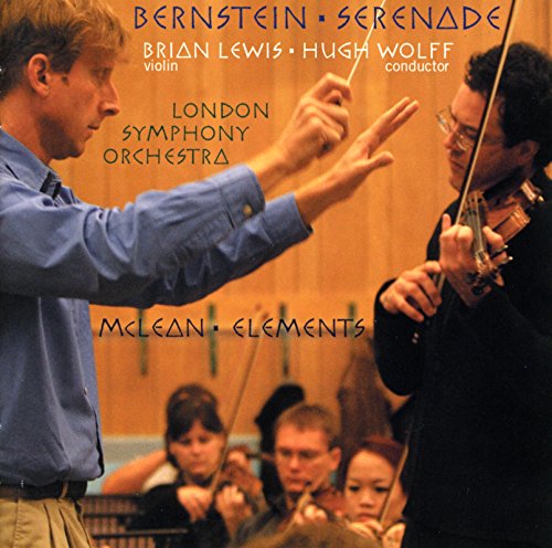CD cover featuring violinist, conductor, and orchestra performing.