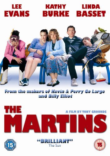 DVD cover for "The Martins" featuring a family seated on a bench.
