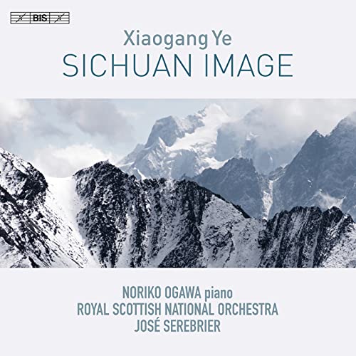 CD cover with snowy mountains and text: "Xiaogang Ye Sichuan Image".