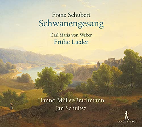 CD cover with landscape painting and text: Schubert, Weber, Müller-Brachmann.