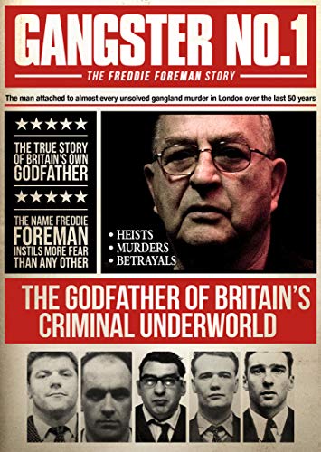 DVD cover for “Gangster No.1”, featuring Freddie Forman’s portrait and mugshots.