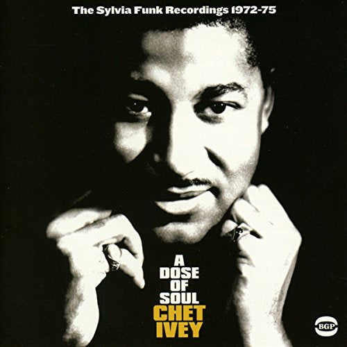 Black and white portrait of soul singer Chet Ivey with album title.