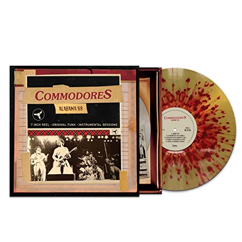 Commodores “Alabama ‘69” vinyl record with illustrated album cover.