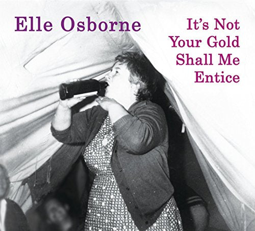 Black and white CD cover featuring a woman singing into a microphone.