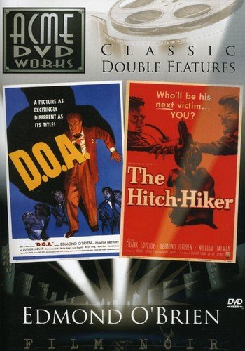 DVD cover featuring two film posters: "D.O.A." and "The Hitch-Hiker", with dark background.
