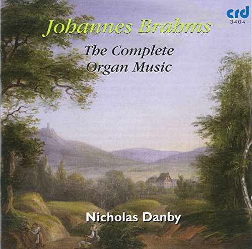 CD cover: landscape painting with text “Johannes Brahms” and “Nicholas Danby”.