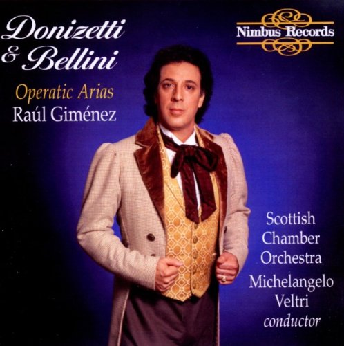 CD cover featuring a man in 19th-century attire, operatic arias title.