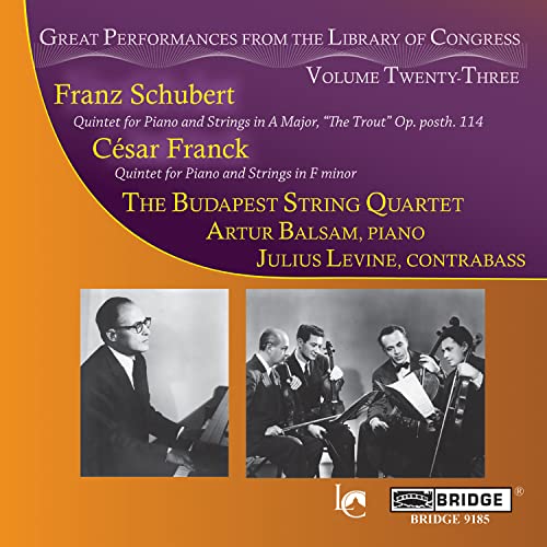 CD cover for Budapest String Quartet, Library of Congress Vol. 23.