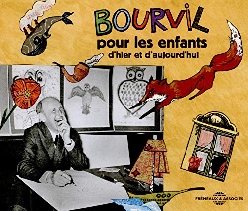 CD cover with colorful illustrations of animals, a man, and flowers.
