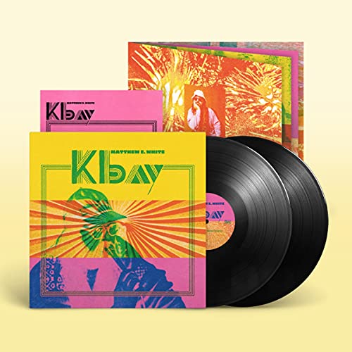 Matthew E. White K Bay vinyl record set with album art and two black discs.