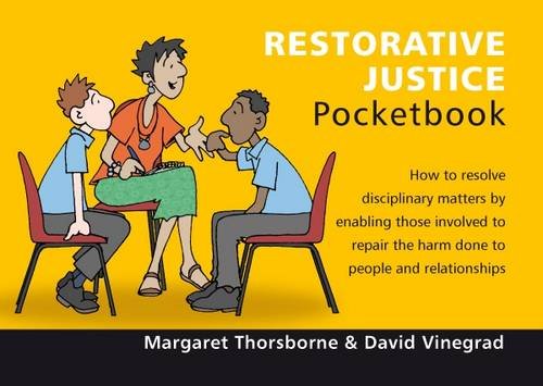 "Book cover with cartoon of three people talking, on a yellow background."