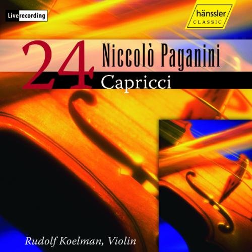 CD cover for Paganini’s 24 Caprices performed by Rudolf Koelmann.