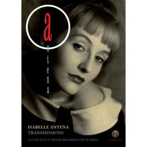 "Isabelle Antena - Transmissions DVD cover featuring a woman with bangs and dark lipstick."