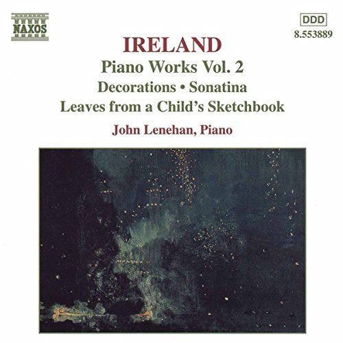 CD cover for "Lenehan - IRELAND: Piano Works, Vol. 2" with abstract art.