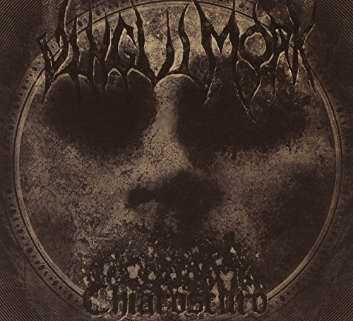The image is a sepia-toned album cover with a dark, abstract design and text.