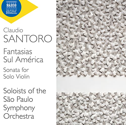 CD cover for Santoro’s “Fantasias Sul América” with abstract texture.