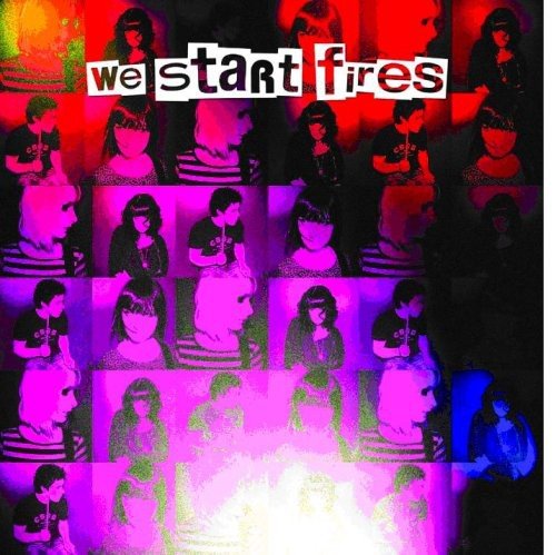 The image is a CD cover with a grid of 16 photographs of a band. #### Alt Text: "CD cover with grid of band photos in multicolored, distorted effect."