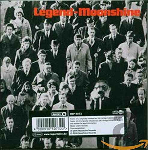 CD cover for "Legend - Moonshine" featuring a black and white group portrait.
