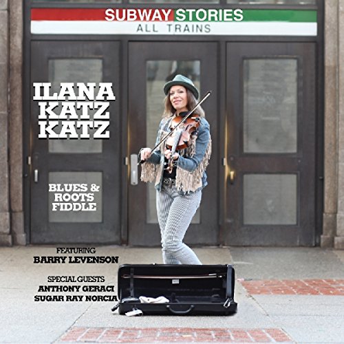 CD cover: musician with violin in front of subway entrance.