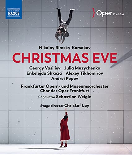 Blu-ray cover for "Christmas Eve" opera, featuring figures in red and black.