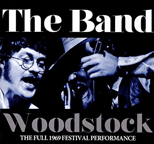 CD cover for The Band’s “Woodstock” album, featuring band members.
