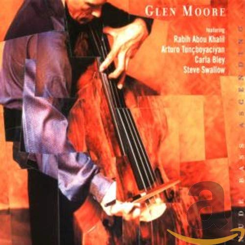 CD cover: Musician playing a large, reddish-brown upright bass.