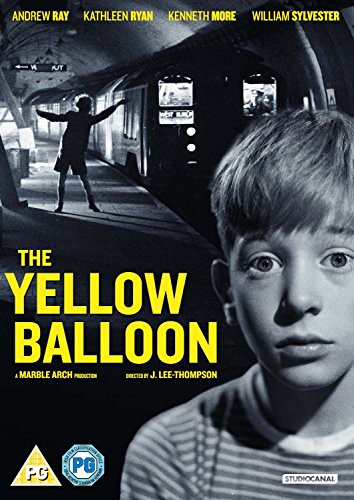 DVD cover for The Yellow Balloon showing a young boy and a subway station.