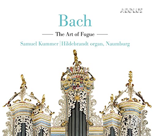 CD cover for Bach’s “The Art of Fugue” featuring an ornate organ.