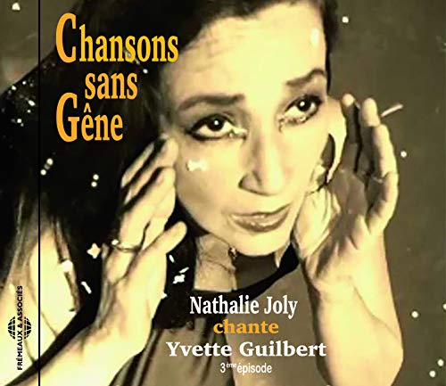 CD cover featuring a close-up portrait of Yvette Guilbert, a French singer.