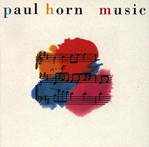 CD cover with colorful paint splatters over musical notation.