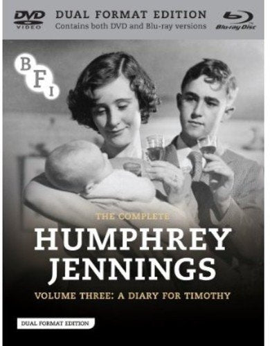 Black and white film cover featuring a woman, man, and baby toasting.