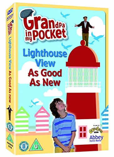 DVD case for "Grandpa in my Pocket" with cartoon lighthouse and characters on the cover.