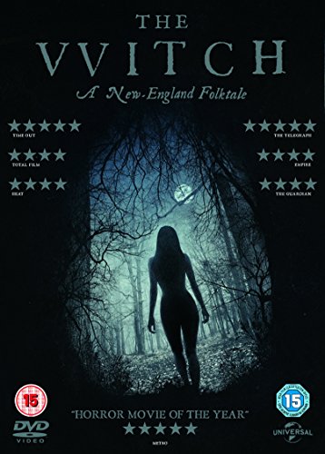 DVD cover for "The Witch," showing a silhouetted figure in a dark forest.