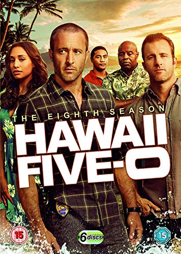 Hawaii Five-O DVD cover featuring the cast against a beach backdrop.
