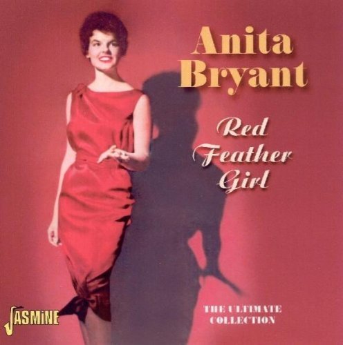 "CD cover featuring Anita Bryant in a red dress against a red background."